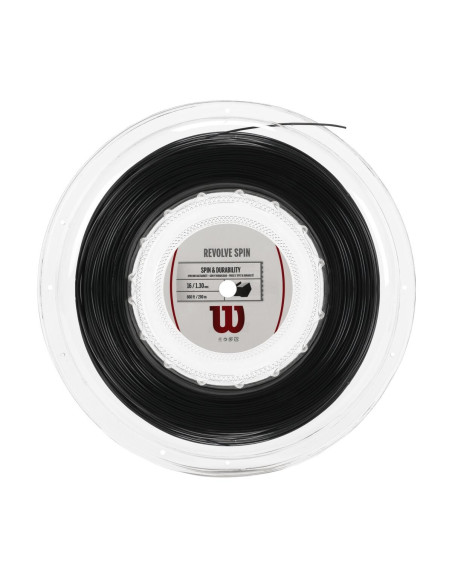 Wilson Revolve Spin 16 (Sort) Tennissnøre Rulle 